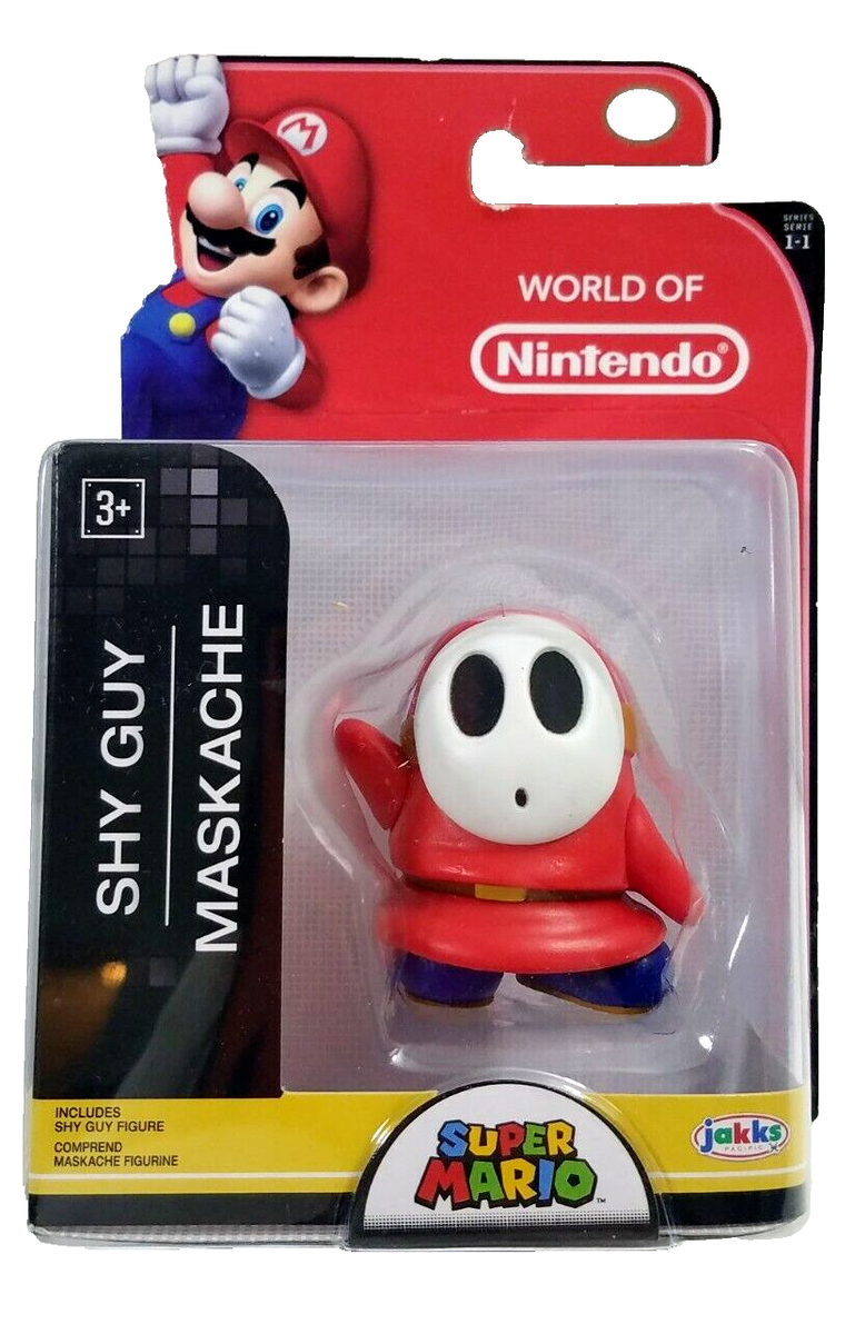 World of Nintendo SHY GUY 2.5” Figure, Series 1-1 NEW Mario