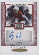2021 Sage Premier Draft Red Riley Cole #A64 Auto 0kr5