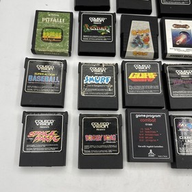 24 Coleco Colecovision Games Donkey Kong Jr Zaxxon Smurfs popeye Journey Panic