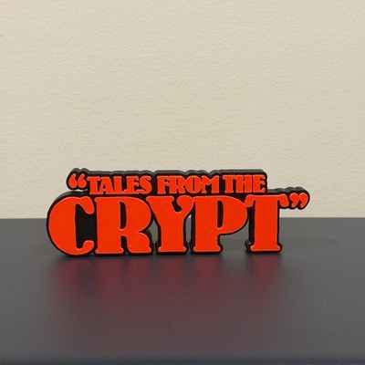 Tales From The Crypt decor sign 3d printed display