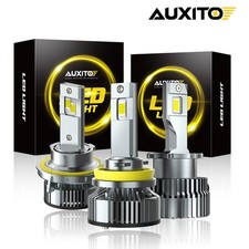 AUXITO H11 H13 LED Headlight Super Bright Bulbs Kit White 6500K High/Low Beam