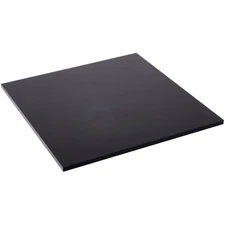 Plymor Black Acrylic Square Polished Edge Display Base, 7" W x 7" D x 0.25" H