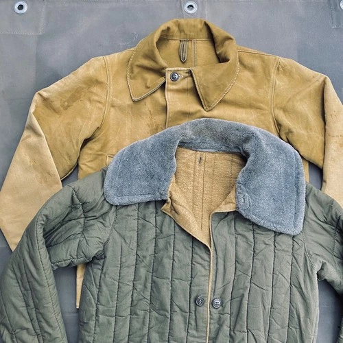 Vintage rare 80s ussr siviet army military tanker winter fufaika jacket  image 13