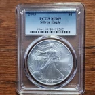 U.S. Mint American Silver Eagle 2003 PCGS MS69 1 oz Silver Coin