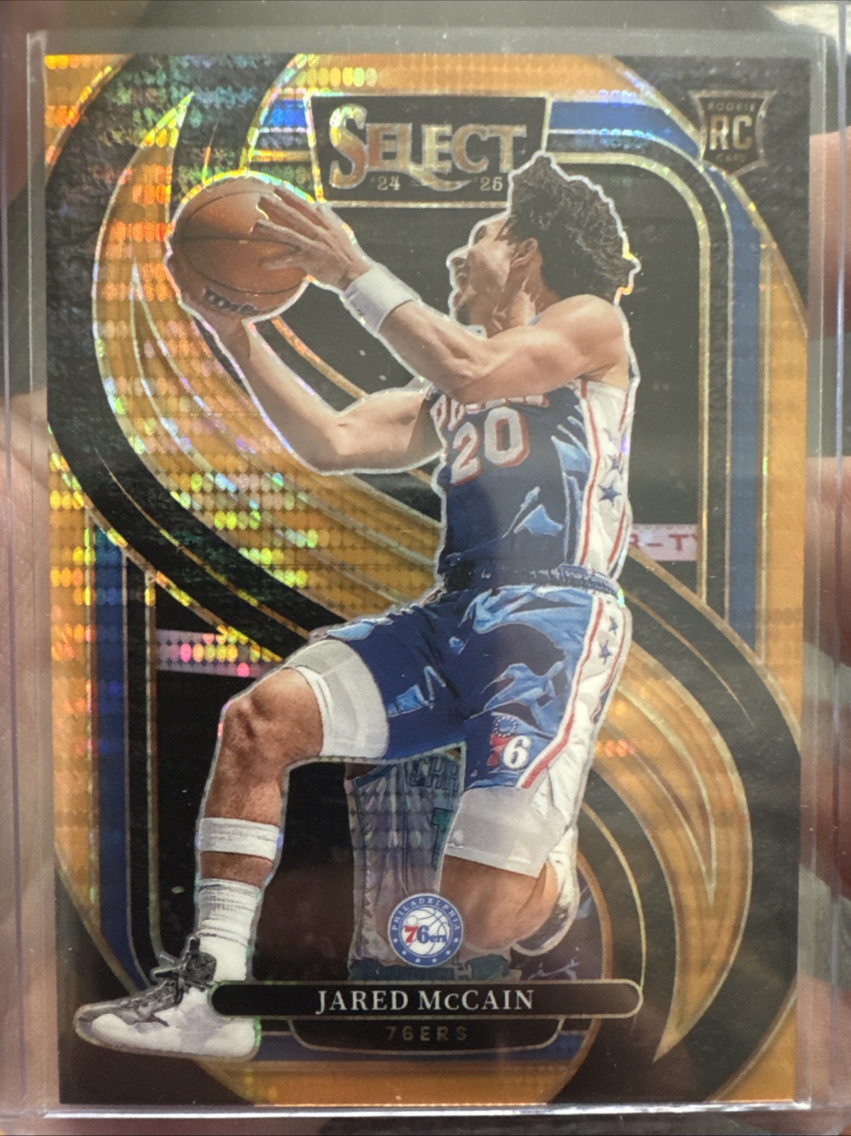 2024-25 Panini Select Jared McCain #184 RC Orange Pulsar /18