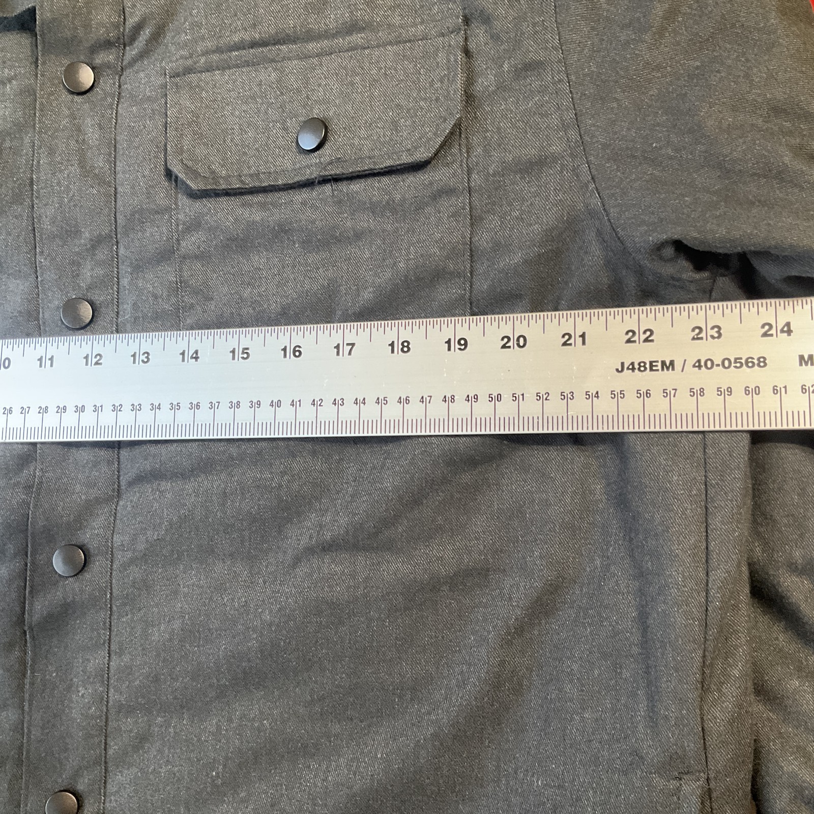 Rugged Elements Men Jacket L Charcoal Workwear Sn… - image 6