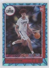 2021-22 Panini NBA Hoops Rookies Teal Explosion Jason Preston #242 0y07