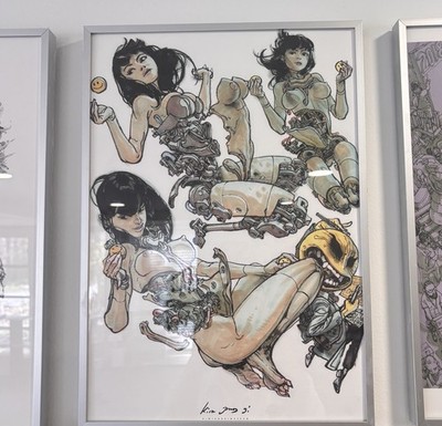 Kim Jung Gi Roboter Frau Anatomie Poster A3 Größe Druck nur offizielle Abholung