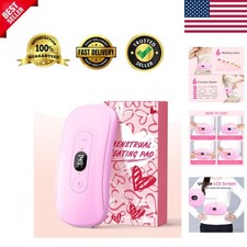 Fast Heating Menstrual Heating Pad with LCD - 6 Heat Levels  Timers, Gift-Ready