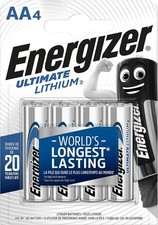 8x Energizer Ultimate Lithium AA Mignon L91 Batterie FR6 (2x4er Blister) 637752