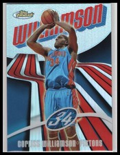 2003-04 Finest Corliss Williamson Refractor /250 #45 Detroit Pistons