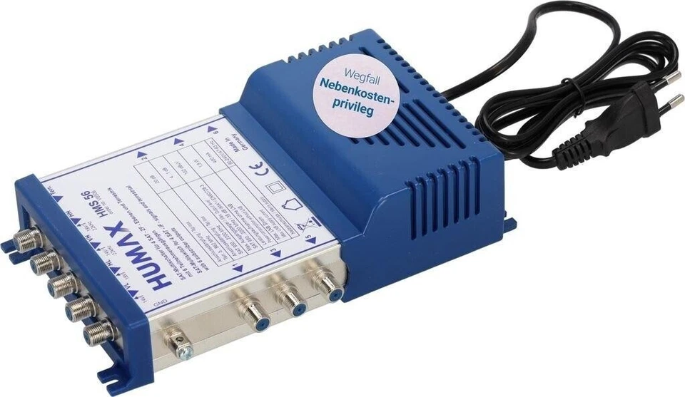 HUMAX HMS 56 Multischalter 5 auf 6 Multischalter & Verteiler, blau - Bild 2 von 3