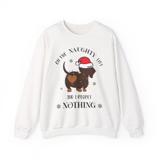Sassy Dachshund Weiner Dog Lover's Crewneck Sweatshirt Holiday Gift, Xmas
