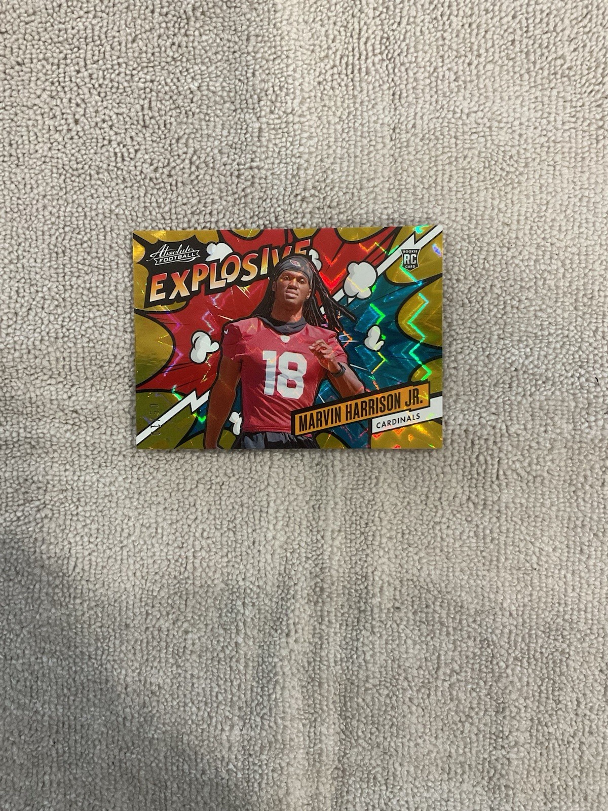 2024 Panini Absolute - Explosive Marvin Harrison Jr. #EX-MHJ Gold /10 (RC)