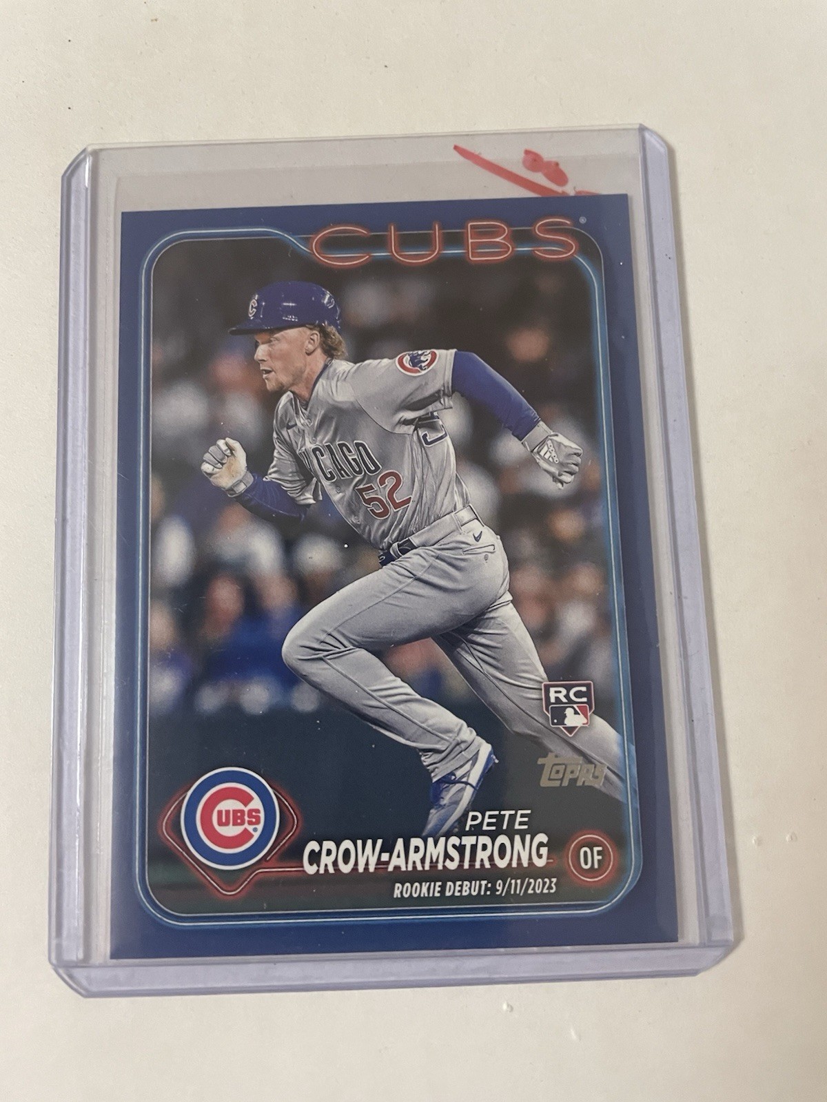 2024 Topps Update Series - Rookie Debut Pete Crow-Armstrong Royal Blue (RC)