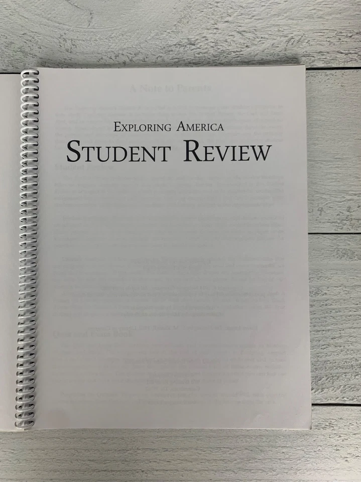 Notgrass Exploring America Student Review Book 2014 Spiral Bound With No Writing - Image 2 of 4