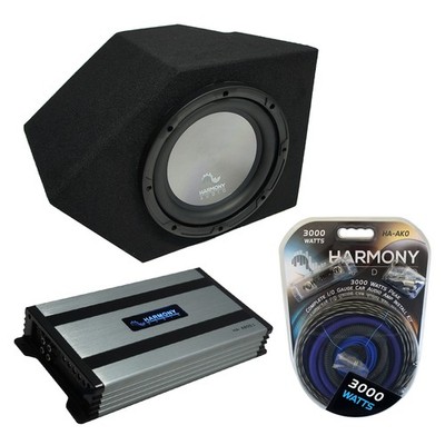 93-02 Pontiac Firebird Coupe Passenger Side 10'' Harmony A102 Sub Box & HA-A800.1