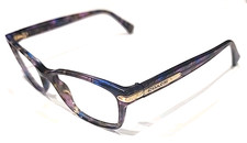 Coach HC6065 5288 Purple Confetti Oval Eyeglasses Frame 51-17 135 Read
