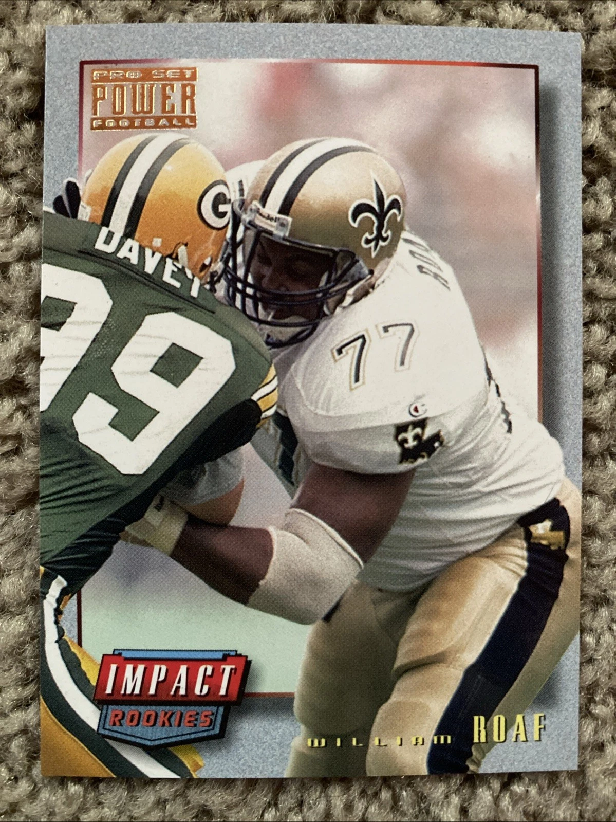1993 Pro Set Power Gold Impact Rookies Willie Roaf #IR14 HOF RC Saints Chiefs