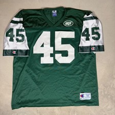 Champion New York Jets Nikolaus 45 Football Jersey Mens XXL Green Vintage 90s