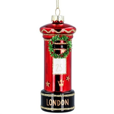Gisela Graham London Briefkasten Christbaumschmuck zum Aufhängen mit Bindfaden