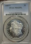 1880-S Morgan Silver Dollar. PCGS MS-63PL. Stunning PROOF LIKE. Very Flashy😎
