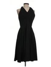 Halston Heritage Women Black Cocktail Dress 2