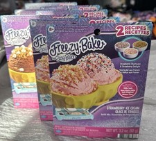 LOT OF 7 Freezy-Bake by Easy-Bake 2 Strawberry 5 Chocolate Ice Cream Refill Mix