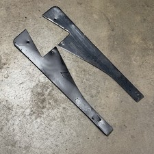 Porsche 356 Door Hinge Cover Plate Pair Karmann Vin Id Tag Porsche 356 Door Hinge Cover Plate Pair Karmann Vin Id Tag