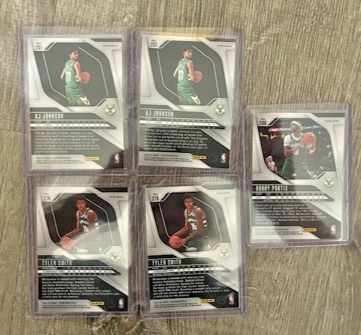 ЛОТ из 5 карт НБА — БАКСЫ МИЛУОКИ — Тайлер Смит, Эй Джей Джонсон, Бобби Портис - Изображение 2 из 2