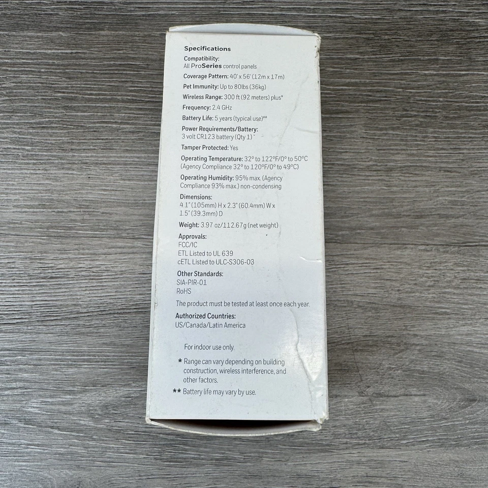 Brand New Honeywell PROSIXPIR ProSeries SiX 2-Way Wireless Motion, 40' x 56' - Image 4 of 4