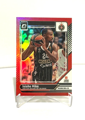 #'d /99! Isiaha Mike 2024-25 Panini Donruss EuroLeague Red Optic #'d 97/99