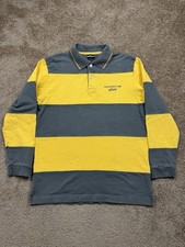 Vintage Porsche 911 Driver’s Selection Striped Rugby Polo Shirt Men’s Medium
