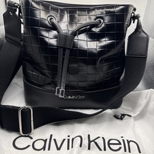 Calvin Klein Novelty Bucket Shoulder Bag in Black With Dust Bag 11x10  