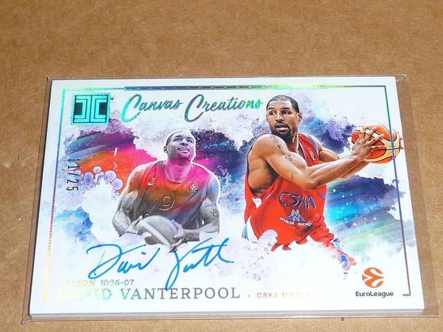 2025/26 Panini Origins Euroleague DAVID VANTERPOOL AUTOGRAPH/AUTO IMPECCABLE /25