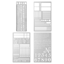 Metal Letter Number Stencils, Letter Number Alphabet Fonts Templates,Metal Al...