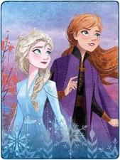 Disney Frozen 2, Magical Girls Silk Touch Throw Blanket, 46" x 60" Anna Elsa
