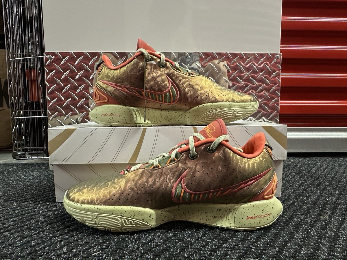 Nike Lebron XXI 21 Queen Conch Basketball Shoes Gold FN0708-800