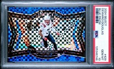 DeMario Douglas 2024 Panini Select SP RC Blue Prizm Field Level /75 PSA 10 POP 1