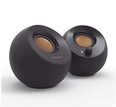 Creative Pebble 2.0 USB-Powered Desktop Speakers with Far-Field Drivers and P...