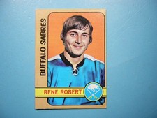 1972/73 O-PEE-CHEE NHL HOCKEY CARD #2 RENE ROBERT ROOKIE RC EX/NM SHARP!! OPC