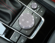 for Mazda Accessories Volume Multimedia Knobs Decals Bling Crystal Accessory Int