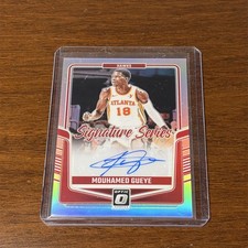 Panini Donruss Optic Mouhamed Gueye Hawks Prizm Signature Series Auto