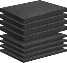 High Density Polyethylene Foam Pads - 8 Pack, Cuttable, 16" x 12