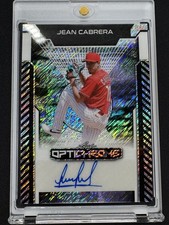 2025 Leaf Optichrome Jean Cabrera Silver Shimmer Auto /10 Ebay 1/1 Phillies