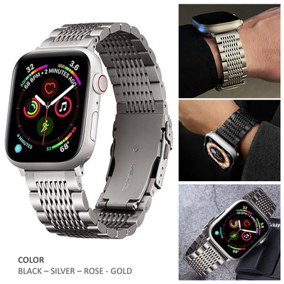 Metall Armband Apple Watch Ultra 11 10 9 8 7 6-1 SE Edelstahl Titan 49 46 45-42