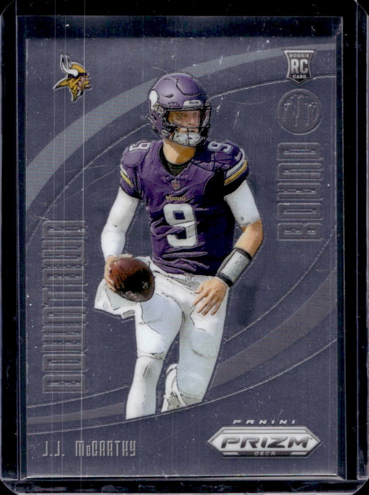 2024 Prizm Deca J.J. McCarthy Downtown Bound RC Rookie #13 Vikings