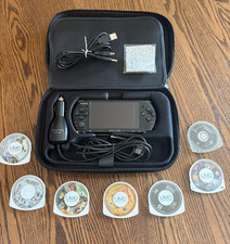 Sony PSP-3001 Bundle with 7 Games + Travel Case + Chargers + More!