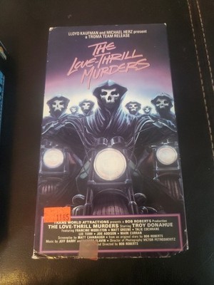 The Love Thrill Murders VHS Horror Troy Donahue Francine Middleton
