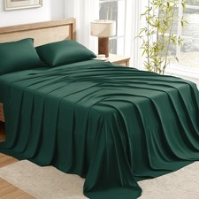 King Size Sheets Set, 100 Viscose Derived from Bamboo, Cooling Summer King S...